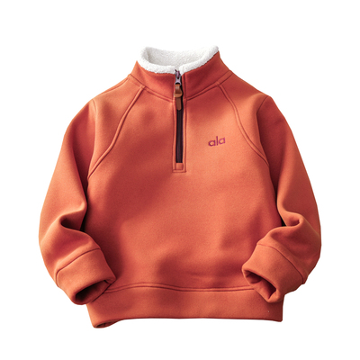 男女童加绒加厚卫衣冬款2025新款