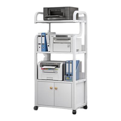 办公室打印机小置物架落地多层可移动桌下文件收纳架复印机专用架