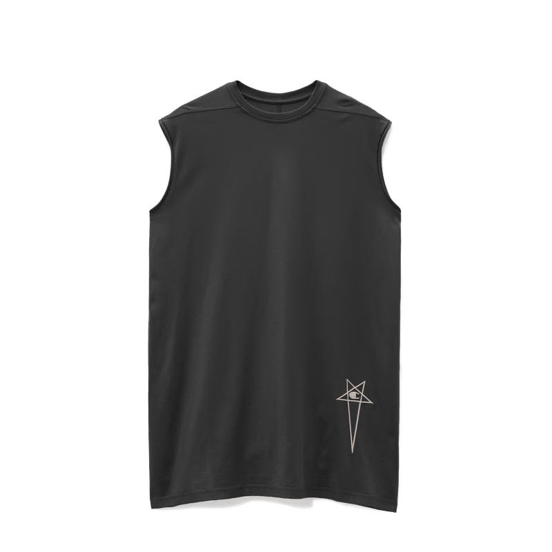Rick Owens x Champion联名 Tarp Tee 五角星大C logo 无袖T恤