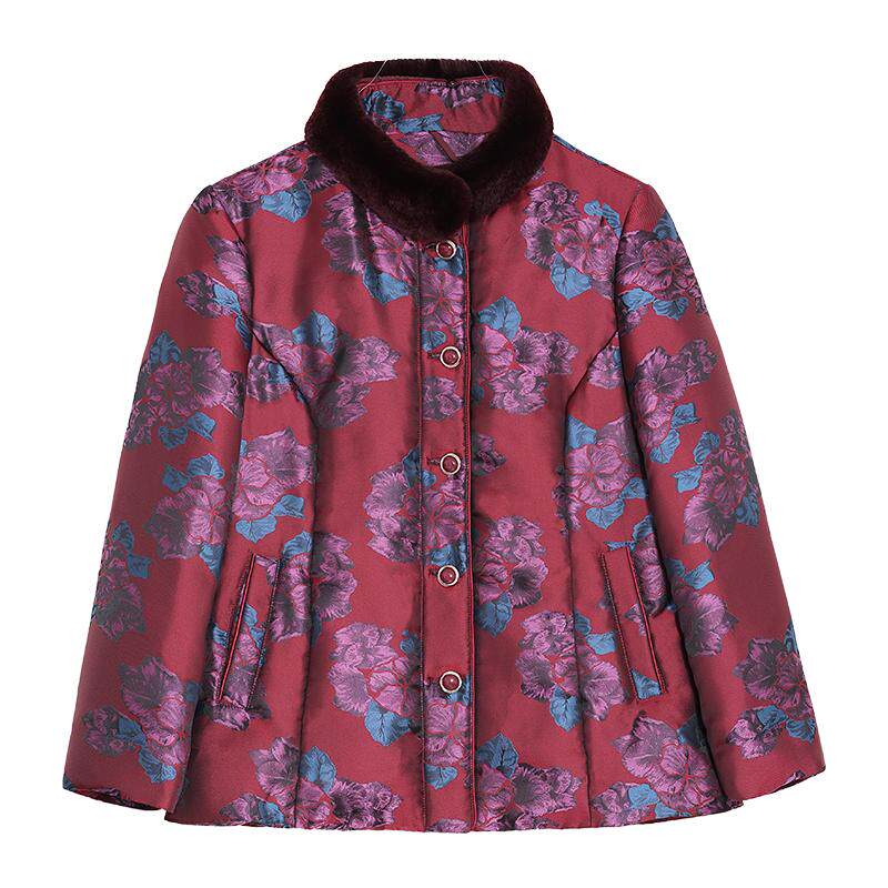 中老年女装加大码羽绒服