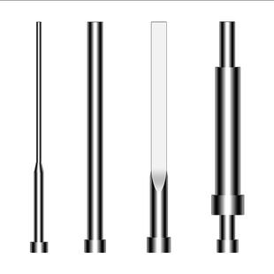 SKD61顶针司筒扁顶针托针顶杆推管冲针镶针模具顶针套筒非标现货