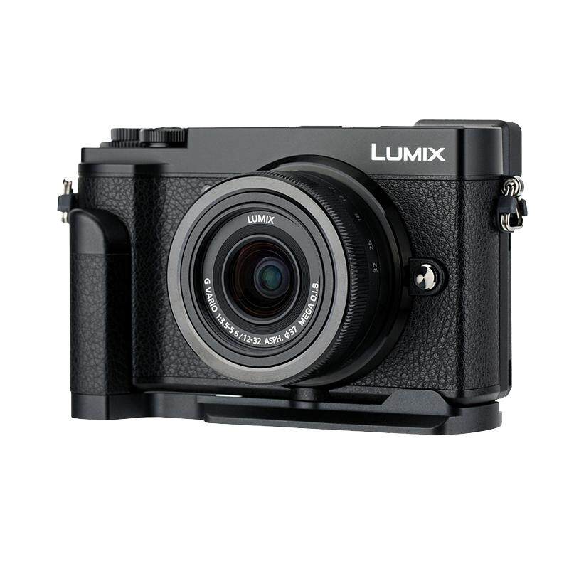 JJC适用于松下GX9手柄GX7III GX85/GX80/GX7II相机手柄佳能R8 RP握把L型快装板竖拍防滑底座支架替代DMW-HGR2