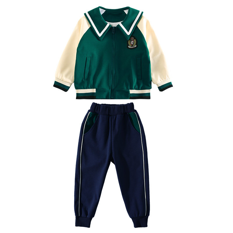 春秋幼儿园园服小学生校服儿童套装宽松定制棉老师运动会统一班服