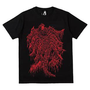 湿体WETBODY  原创自制哥特朋克宽松短袖T恤亚文化情侣男女上衣