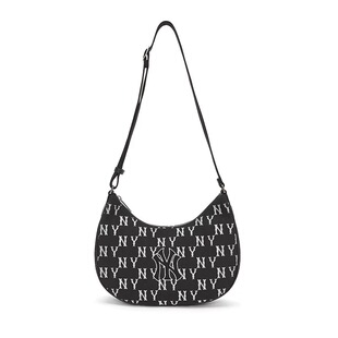 MLB2025新款包包复古字母NY满标男女饺子包百搭单肩斜挎腋下包