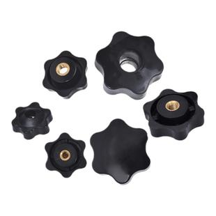 通孔/盲孔梅花手柄螺母星形把手胶木旋钮胶头手拧螺帽M4M5M6M8M12