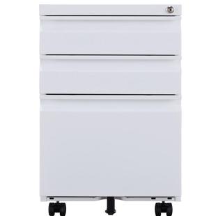 洛克菲勒活动柜办公室桌下矮柜文件柜移动抽屉柜小柜子铁皮储物柜