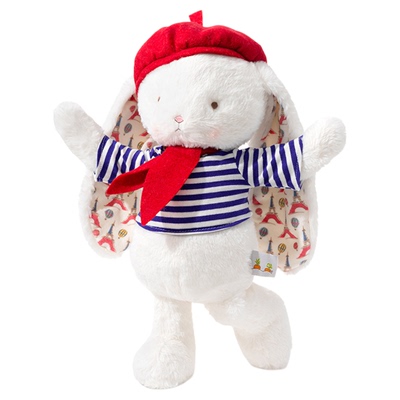 海湾兔Bunnies 可爱BunBun兔巴黎定制款安抚抱睡毛绒玩偶生日礼物