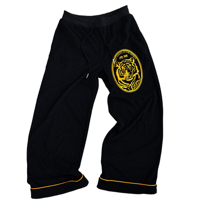 FOURFORTY TIGER TOWEL HOTEL PANTS 虎牌刺绣毛巾布睡裤风长裤