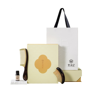 梵沐记养生檀木梳子礼盒按摩梳套装木梳高档实用送妈妈送长辈礼物