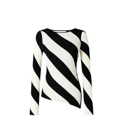 imm尹默必搭软糯条纹毛衫