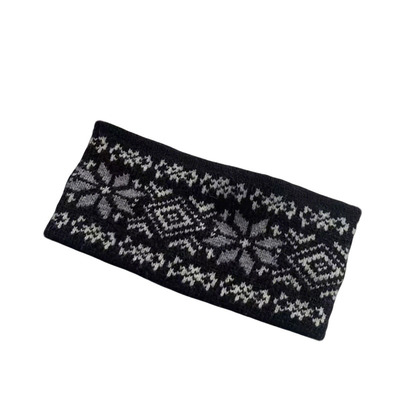 秦岚同款黑色针织发带宽边女秋冬保暖护脑门发箍2026新款头套发饰