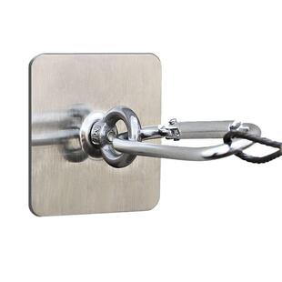 粗糙外墙面免打孔晾衣绳不锈钢大粘钩吊钩挂钩砖墙上户外水泥挂钩