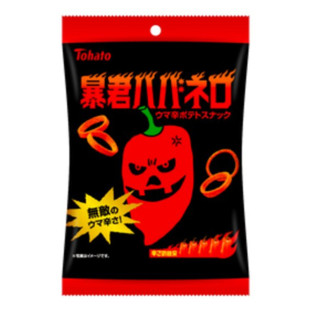 日本Tohato桃哈多暴君蒜香劲辣薯圈手指环土豆圈儿童 低盐四连包