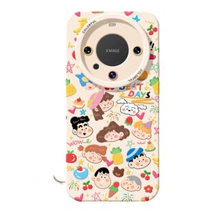 适用华为mate80pro手机壳女款mate70保护套硅胶40epro全包防摔50por软壳RS可爱m60蜡笔meta涂鸦pro+小新新款