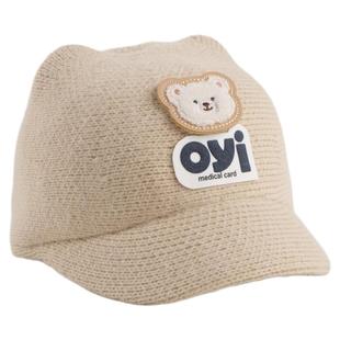 儿童帽子春秋款男童韩版猫耳马术帽宝宝遮阳防晒帽女童可爱鸭舌帽