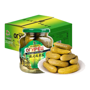 邹有才俄式酸黄瓜罐头整箱小青瓜腌黄瓜轻食下饭解腻蔬菜汉堡配菜