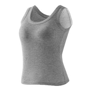 古今吊带内衣女内搭自带胸垫背心文胸一体式长款无袖外穿打底上衣