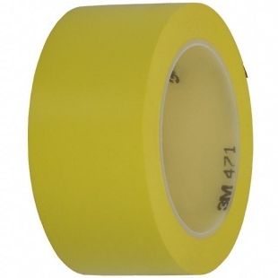 3M471 黄色无痕耐磨地板胶带无尘车间分区划线标识警示5S定位胶带