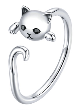 锦河畔热销S925银欧美风戒指