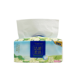 【高品质国货】洁雅柔选家用抽纸8包母婴级5层加厚柔韧可湿水纸巾