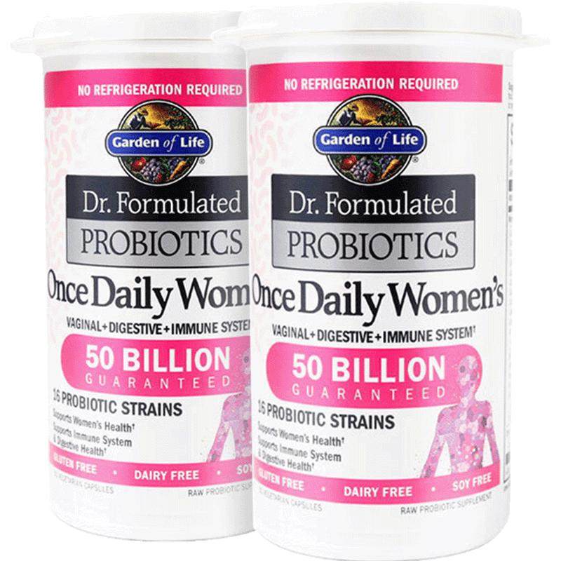 Garden of Life雀巢（生命花园）闺蜜胶囊女性益生菌30粒*2瓶肠胃