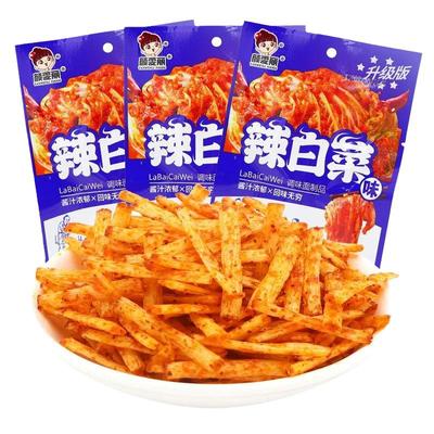 颜雯丽辣白菜味辣条童年怀旧麻辣面筋零食儿时解馋辣片休闲小吃