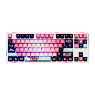 达尔优EK87pro机械键盘瑞亚二次元键帽gasket结构热插拔无线dareu