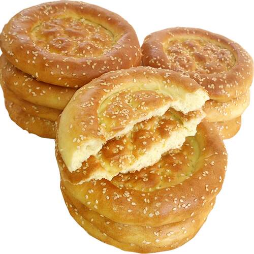 芝麻小油馕烧饼新疆美食馕饼烤囊手工芝麻馕传统小吃早餐户外干粮