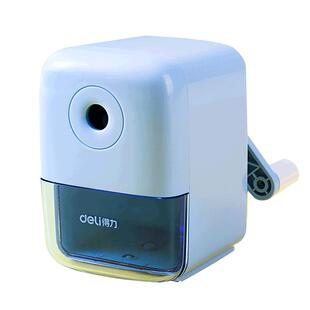 得力铅笔刀削笔器手摇得力学生用卷笔刀多功能钻刨旋绞小学生转笔刀儿童文具学习用品车修剥消自动进铅削笔机