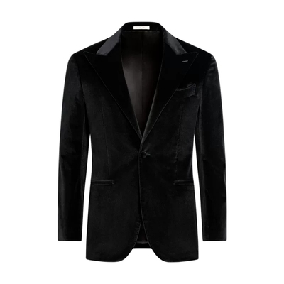 Suitsupply黑色棉混纺西装上衣