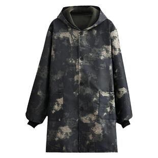 2026新款四川省省服男加绒加厚洋气女款花棉袄冬季干活小个子围裙