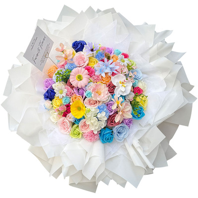 送女生hellokitty永生花玫瑰花束哈喽KT凯蒂猫花束情人节生日礼物