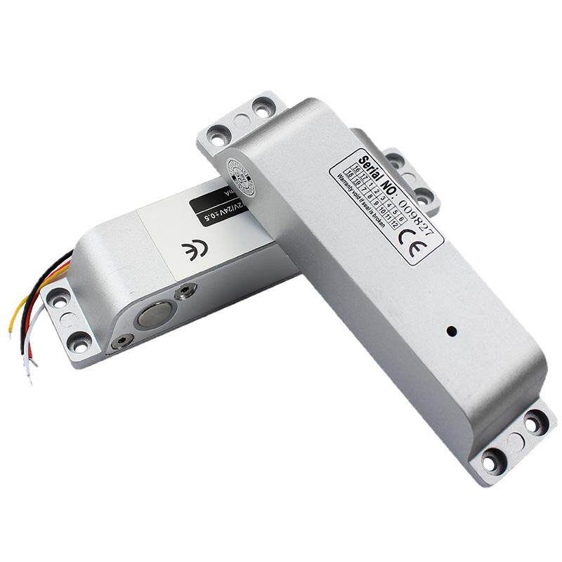 明装电插锁门禁锁 木门铁门双门阴极锁电锁电控锁12V 24V门锁家用