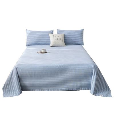 老粗布床单单件双人夏季非纯棉学生宿舍加厚单人床单被单三件套