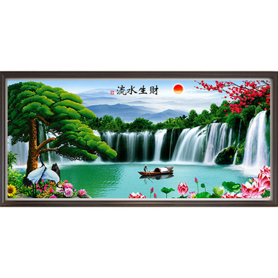 十字绣2025新款流水生财大格满绣