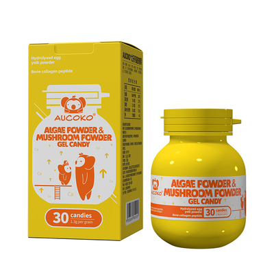 AUCOKO尤可可海藻钙儿童钙婴幼儿维生素d3液体钙尤乐钙0.8g*30粒