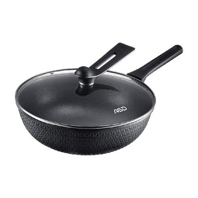 爱仕达晶钻新不粘家用炒菜锅炒锅