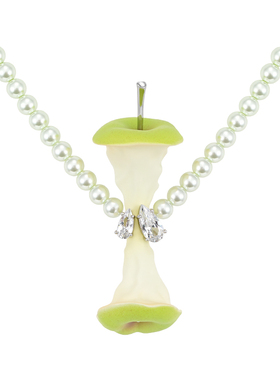 YVMIN尤目 苹果核贝珠项链女款设计师创意生日礼物新品