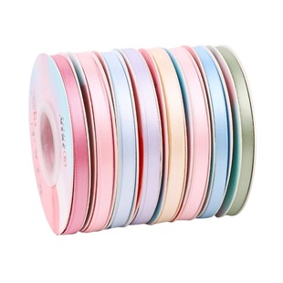 花束包装粉色丝带0.6cm头饰编发缎带发饰彩带蛋糕红色绿色新年