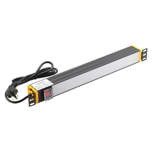 19英寸机柜照明灯配线架航空箱专用LED灯1U检维修通信网络日光灯