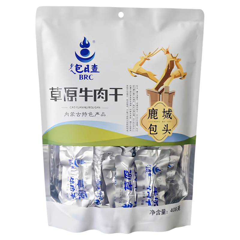 内蒙特产包日查风干牛肉干八成干