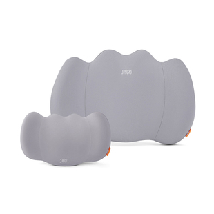 黑骑士车内头枕护颈枕车用腰靠垫汽车睡枕记忆棉套装四季头颈枕