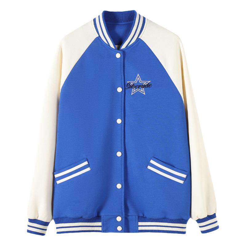 色彩旋律中学生学院风棒球服