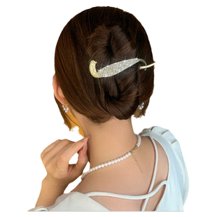 高级感青蛙扣一字夹发夹后脑勺盘发抓夹金属大号鸭嘴鲨鱼夹子头饰