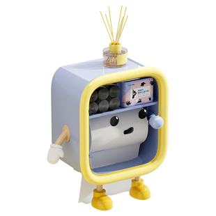 卫生间厕纸盒纸巾盒壁挂式厕纸架卷纸筒卫生纸置物架厕所抽纸盒