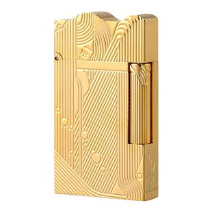 【超玩】黄铜复古海贼王山治同款沉睡的美人鱼侧滑朗声煤油打火机