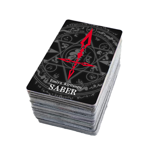 fate令咒卡贴动漫周边水晶磨砂公交通卡片学生八达通饭卡贴纸定制