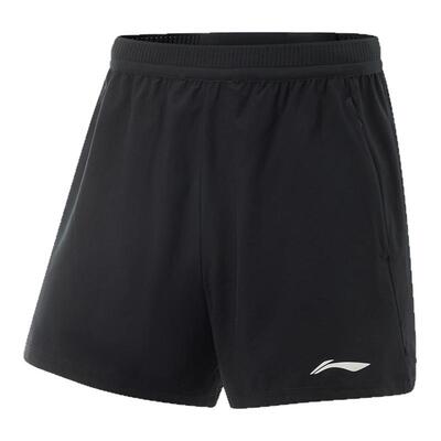 李宁正品2025夏季新款男子反光速干凉爽跑步运动梭织短裤AKSV097