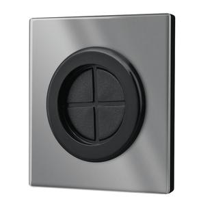 空白面板带出线孔装饰遮挡盖板86型穿线插座电视墙壁堵洞穿孔白板